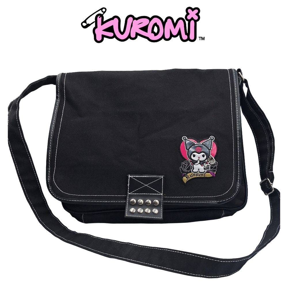 Sanrio Kuromi Crossbody Book Laptop Messenger Bag - Picture 12 of 13